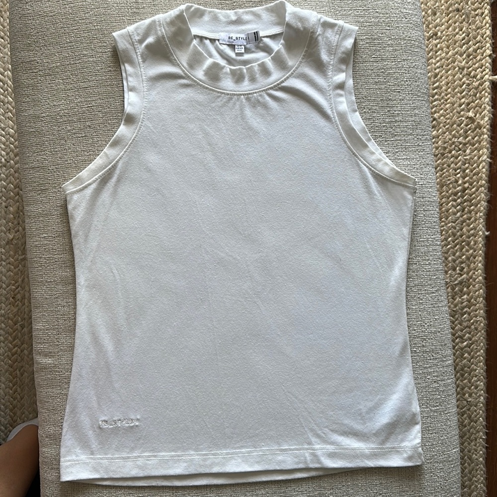 Re styled white tank top